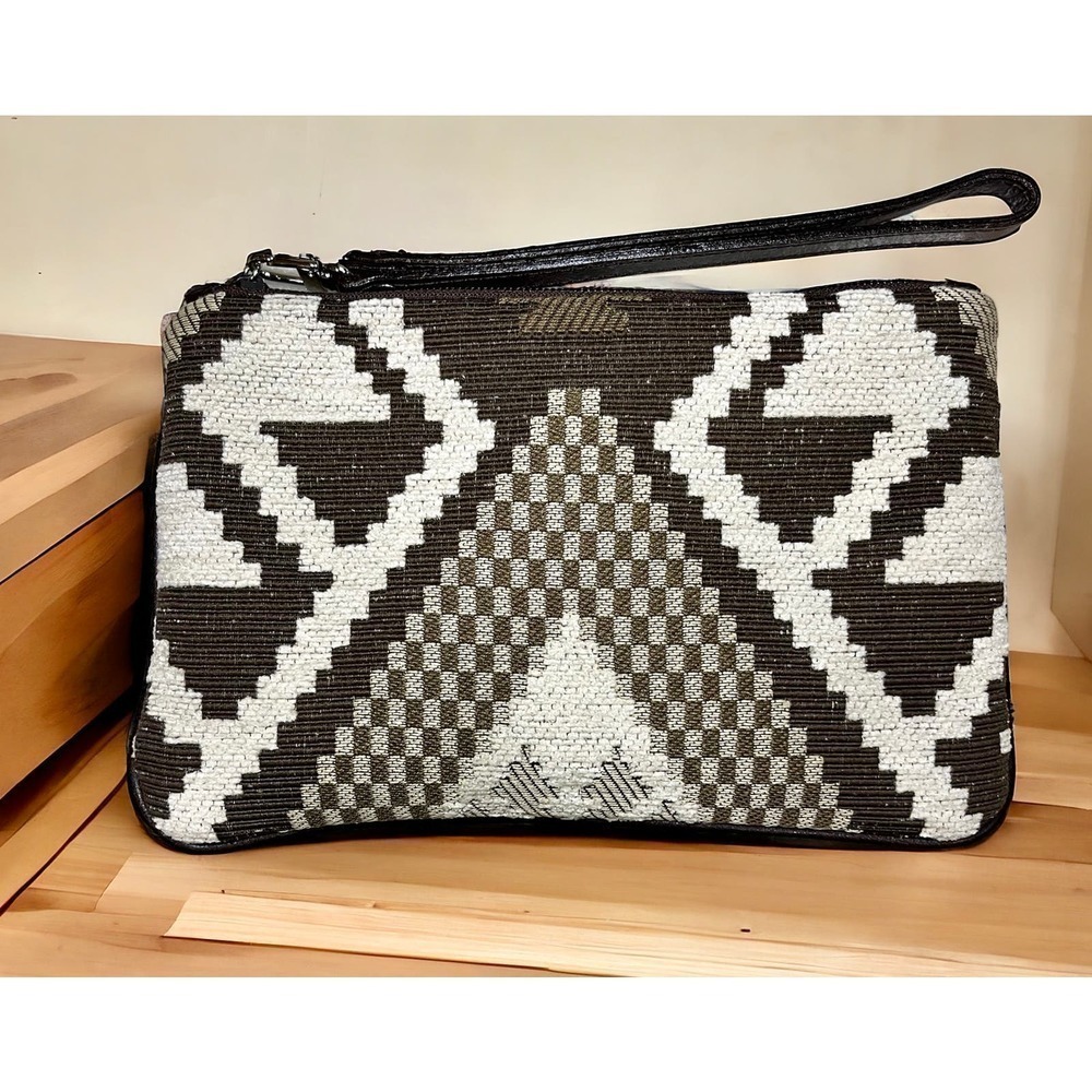 Glenda Gies Chenille Aztec Wristlet